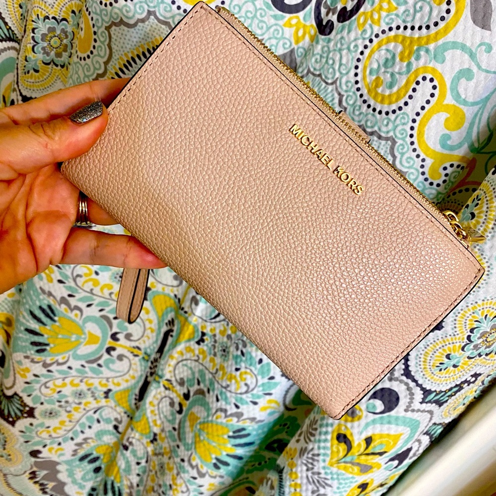 Michael Kors wristlet/wallet - blush colored